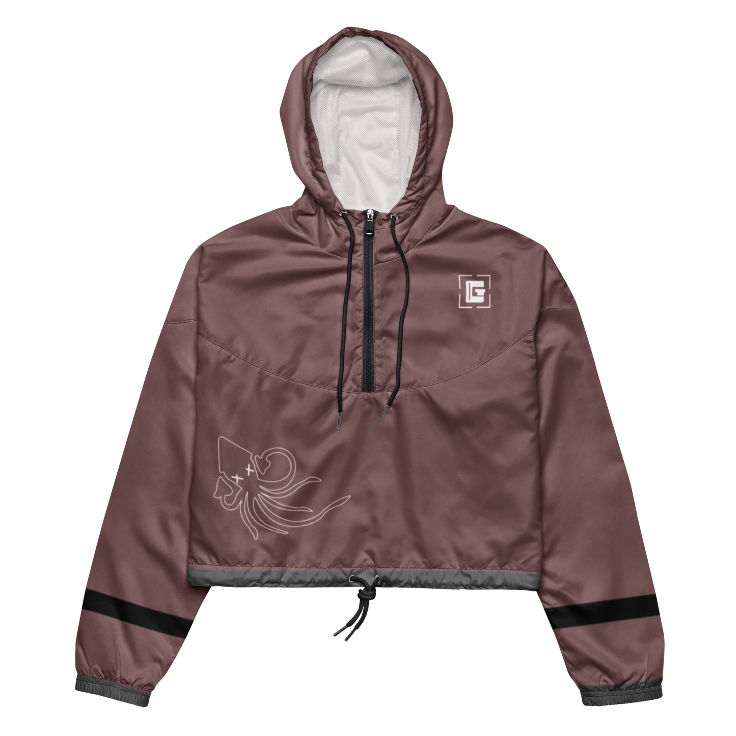 Cropped Squid Windbreaker (Pink)