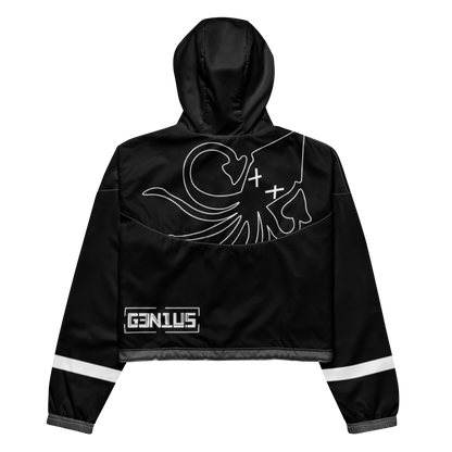 Cropped Squid Windbreaker (Black)