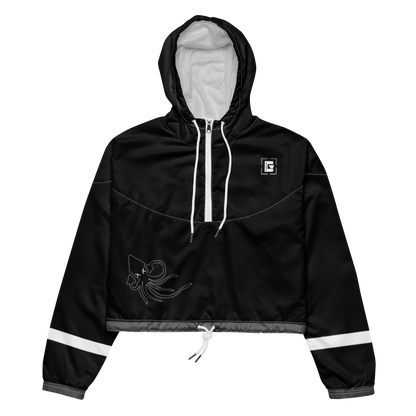 Cropped Squid Windbreaker (Black)